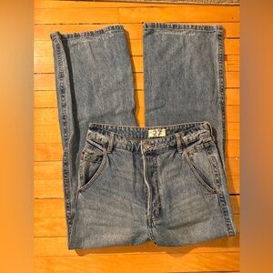 We The Free Blue Flare & Wide Leg Jeans